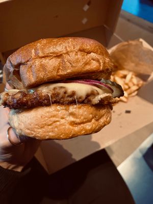 Smash burger at Eden Jaxx - Købmagergade in Copenhagen