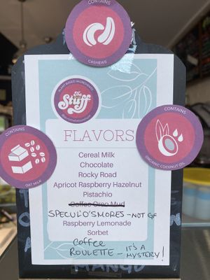 Flavor menu July 2021 at The Vegan Stuff - Online in Beacon