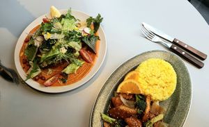 Avocado Toast and Orange "Chicken" at Monk's Deli in Seoul