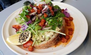 Avocado Toast at Monk's Deli in Seoul