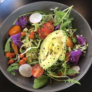 pesto salad   at Monk's Deli in Seoul