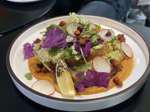 Avocado toast is great and the salad dressing is delicious!   at Monk's Deli in Seoul