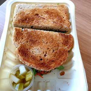 justegg carrot pesto delivered at Monk's Deli in Seoul