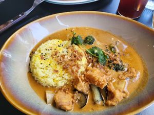 Red curry at Monk's Deli in Seoul