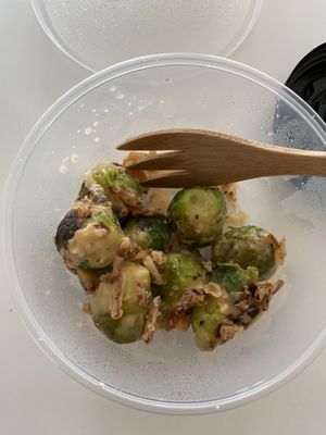 Love the Brussel sprout side.    at Monk's Deli in Seoul