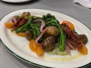 Grilled vegetables  at Monk's Deli in Seoul