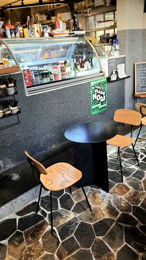 interior of location - view towards the counter at Monk's Deli in Seoul