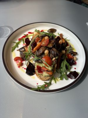 Avocado toast  at Monk's Deli in Seoul