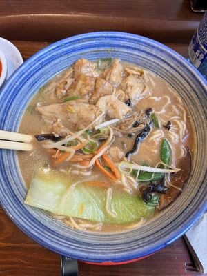 Miso ramen pinattsu  at Ramen Shifu in Madrid