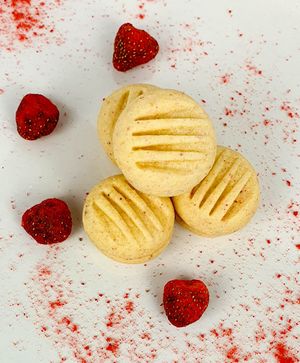 strawberry melting moments at Belijoy in Geelong