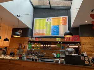Menu & counter  at Gorilla in Lille