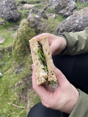 White bean vegan sandwich   at Birch in Isle Of Skye