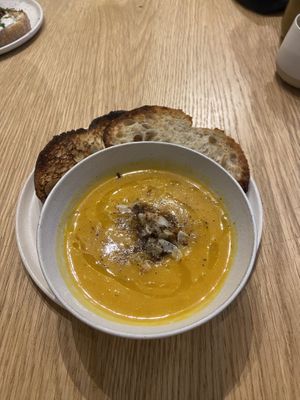 Butternut squash soup   at Birch in Isle Of Skye