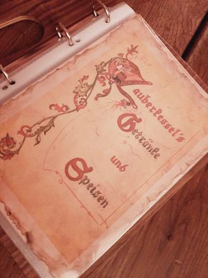 Speisekarte at Zauberkessel - Mittelalterschänke in Walsrode