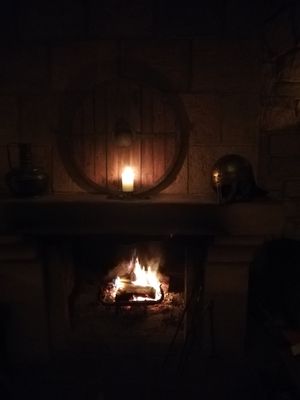 Offener Kamin at Zauberkessel - Mittelalterschänke in Walsrode