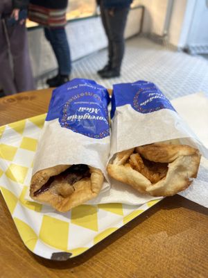 Peanut butter jam (left) and cabbage (right)  at Scovergi Mica in Bucharest