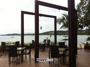 Outdoor seating at Amala at Prana in Koh Samui