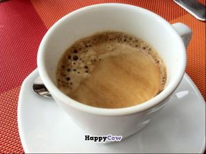 good coffee but no plant milks at Amala at Prana in Koh Samui