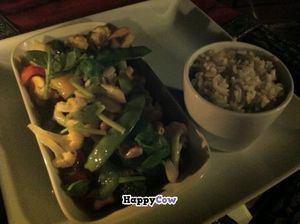 Fried tofu w cashew curry at Amala at Prana in Koh Samui