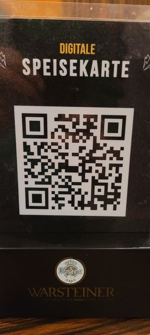 Digitale Speisekarte at Hatoky in Bochum