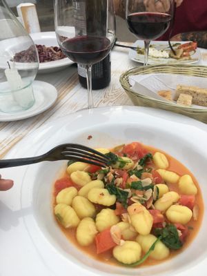 Vegan gnocchi  at L'Ulivo in Sayulita