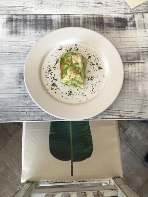 Vegan lasagna at L'Ulivo in Sayulita