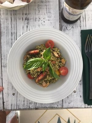 Barley salad at L'Ulivo in Sayulita
