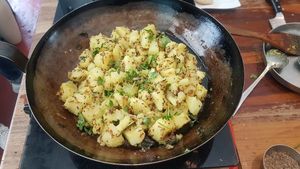 potato with mustard seeds at The Masala Dosa in Cape Town
