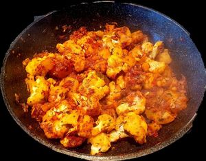 aloo gobi at The Masala Dosa in Cape Town