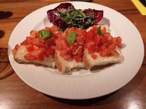 Bruschetta at Pizzeria Giuseppe in Zell Am See