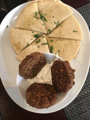 Falafel vegan at Blue Sage Vegetarian Grille in Southampton