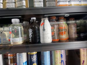 Vegan coffees at Mainland Market Co in San Francisco