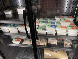 Lots of tofu, silken, soft, medium, firm, and extra firm at Mainland Market Co in San Francisco