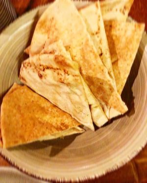 Pita bread  at EsBirra Cerveceria Artesana in Ibiza