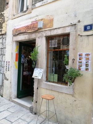 Front door at None Tonka in Omis