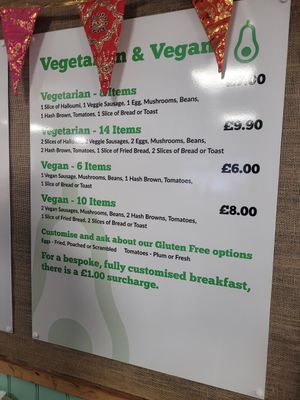 Vegeterian and Vegan Menu #Veganuary at Billy Jeans in Holywell