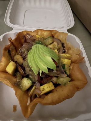 Vegan taco  at Pink Taco in Miami Beach