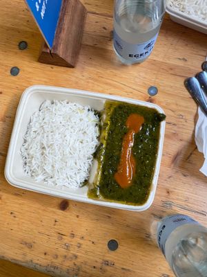 Vegan spinach masala at Everest Kitchen in Aarhus