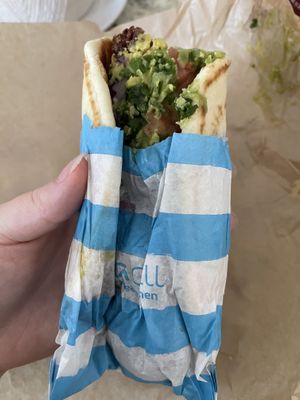 falafel wrap  at Luna Grill in San Diego