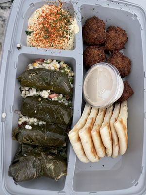 lunatic sampler starter  at Luna Grill in San Diego