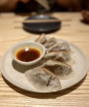 Gyoza  at Karaku in Seymour