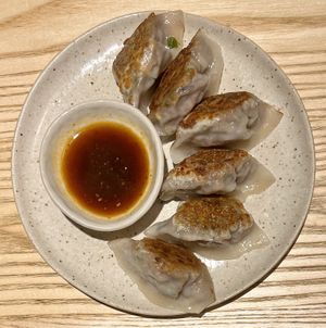 Gyoza  at Karaku in Seymour