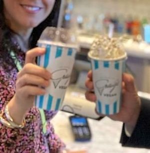 Alcoholic milk shakes (optional) at Craig's Vegan in Las Vegas