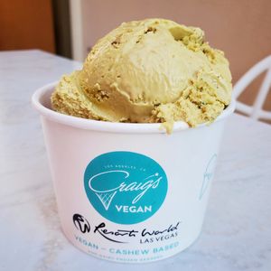 $10 Pistachio ice cream that doesn't even taste like Pistachio at Craig's Vegan in Las Vegas