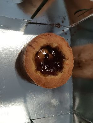 Apricot and chocolate pastry at Sitári in Naxos