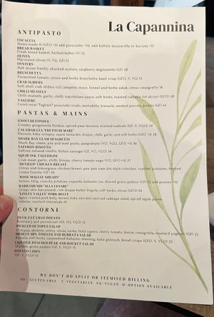   at La Capannina in Scarborough