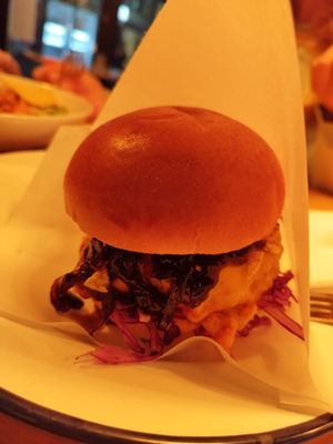 Classic burger  #Veganuary at Mat Fra Hagen - Thomas Angells Gate in Trondheim