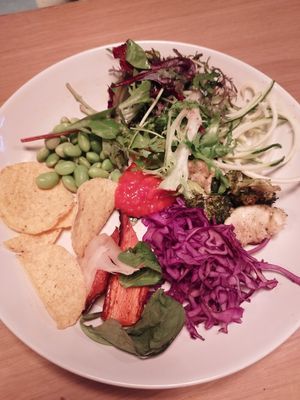 Just a little bit from the salad bar. #Veganuary at Mat Fra Hagen - Thomas Angells Gate in Trondheim