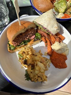 Buffet also included burgers and wraps😊  at Mat Fra Hagen - Thomas Angells Gate in Trondheim