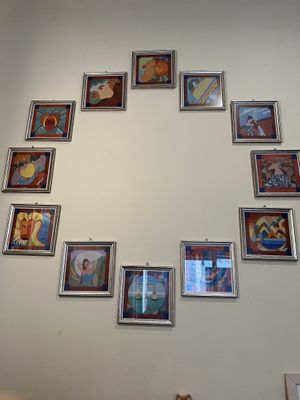 The menu is a play on the Zodiac  at Le Fate in Florence